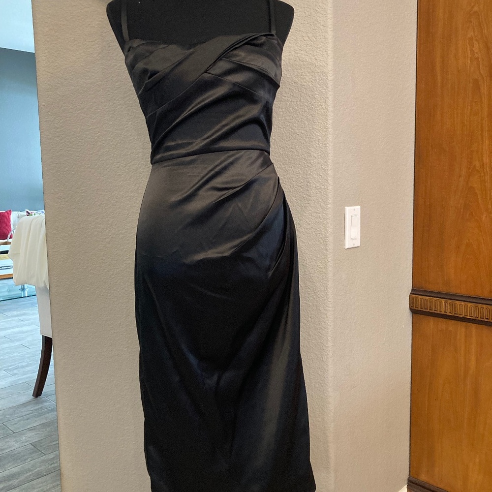 Stop Staring! Millions Dollar Baby 1940's Black Bodycon Dress Size Medium